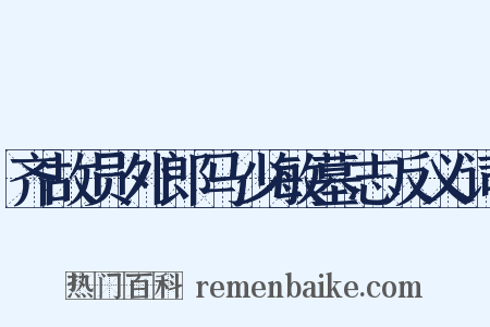 齐故员外郎马少敏墓志反义词是什么意思的图片